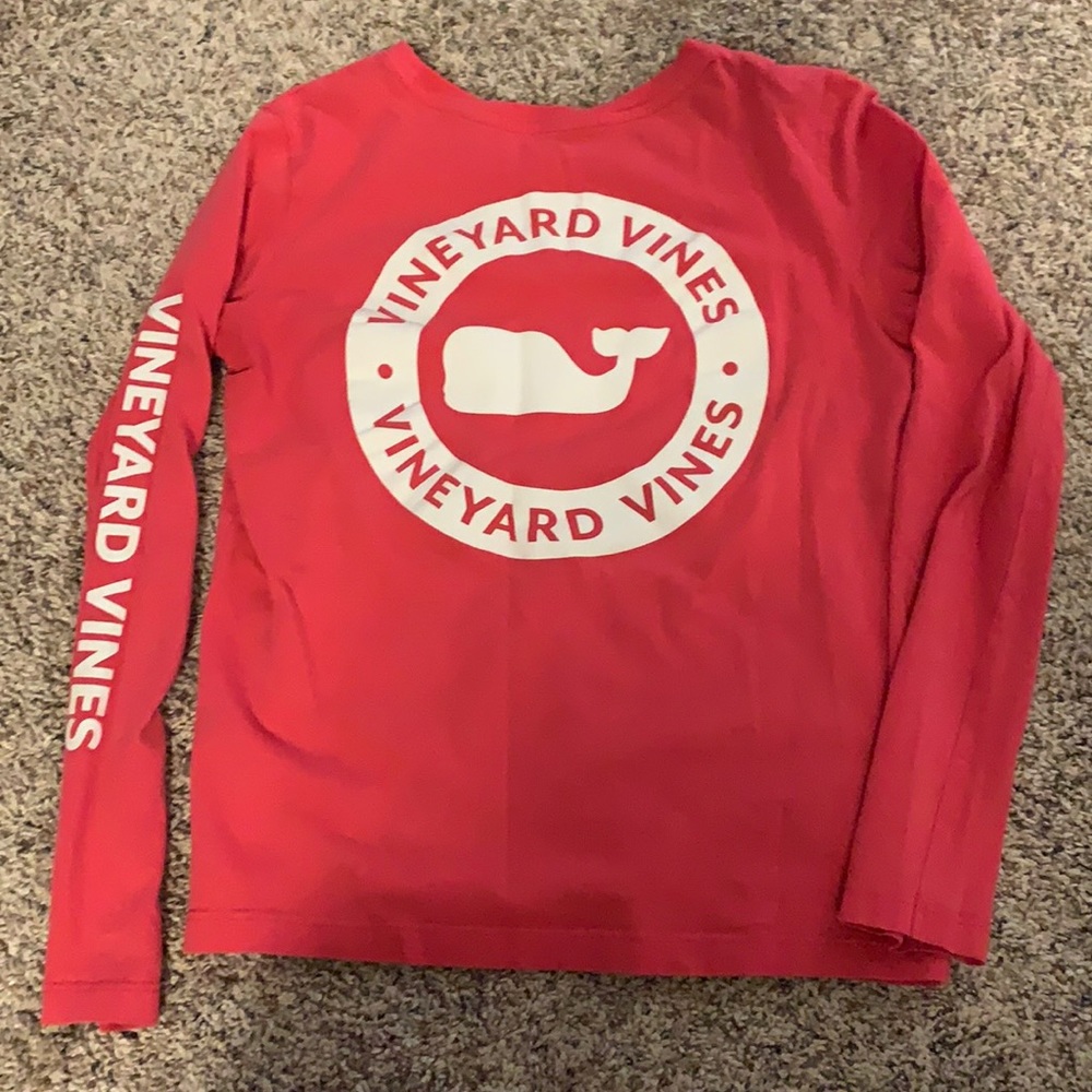 Pink Vineyard Vines long sleeve tee